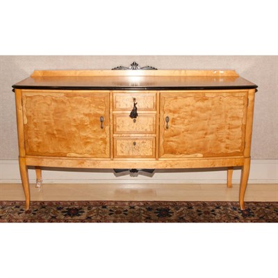 Lot 523 - Biedermeier Part Ebonized Fruitwood Sideboard...