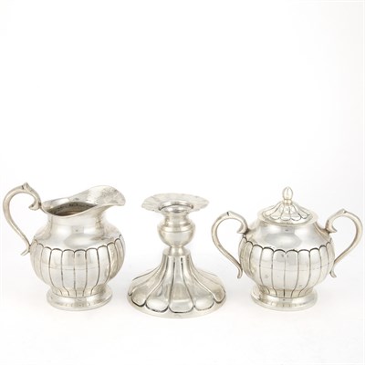 Lot 364 - Group of Eight Mexican Silver Hollowware...