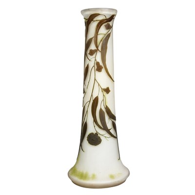 Lot 415 - Galle Acid-Etched Cameo Glass Vase Early 20th...