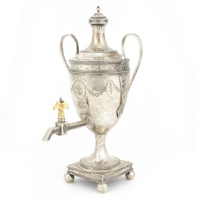 Lot 180 - Irish George III Silver Two-Handled Hot Water...