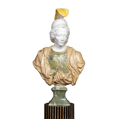 Lot 532 - Continental Glazed and Cold Painted Ceramic...