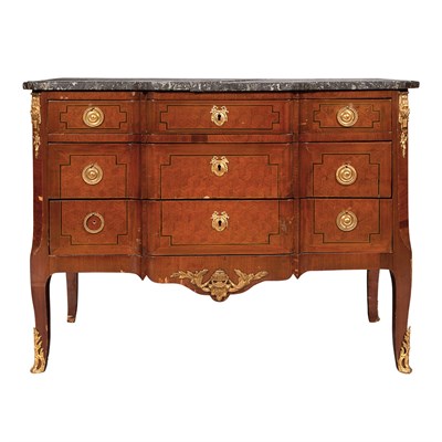 Lot 441 - Louis XVI Style Gilt-Metal Mounted Parquetry...