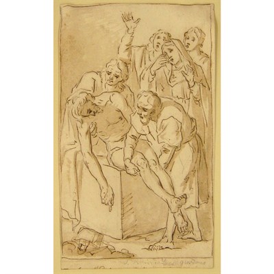 Lot 15 - Circle of Lazzaro Tavarone Christ on the Stone...