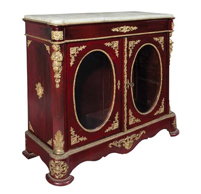 Lot 128 - Napoleon III Gilt-Metal Mounted Red Lacquered...