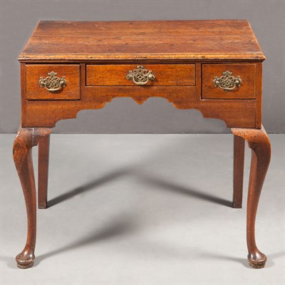 Lot 226 - George II Oak Dressing Table The rectangular...