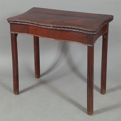 Lot 503 - George III Style Mahogany Fold-Over Games...