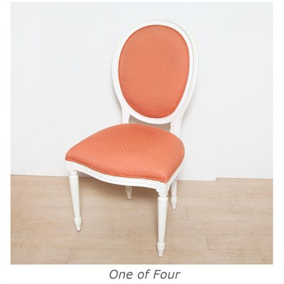 Lot 255 - Group of Four Louis XVI Style White Painted...