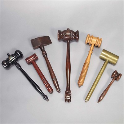 Lot 118 - Group of Gavels Including a brass example, etc....