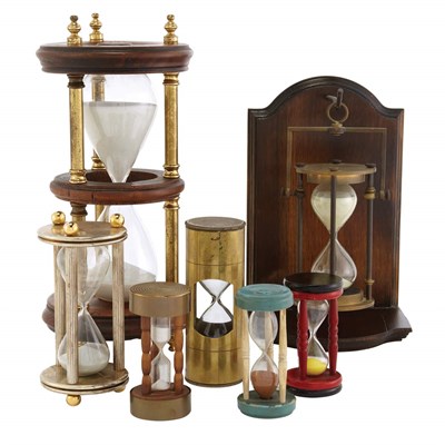 Lot 103 - Group of Ten Hourglasses Including examples in...
