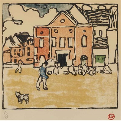 Lot 208 - Louis Valtat (1869-1952) VILLAGE Color woodcut,...