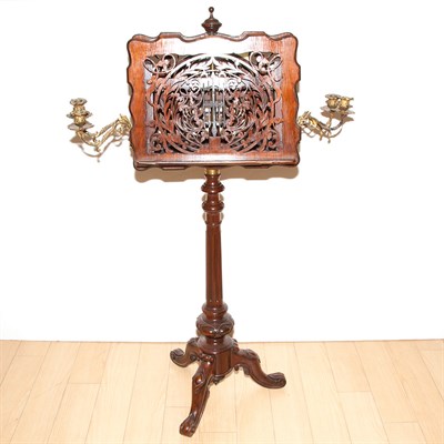 Lot 328 - Victorian Rosewood Music Stand Height 47 1/2...