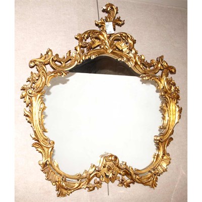 Lot 522 - Rococo Style Gilt-Wood Mirror Height 55 inches,...
