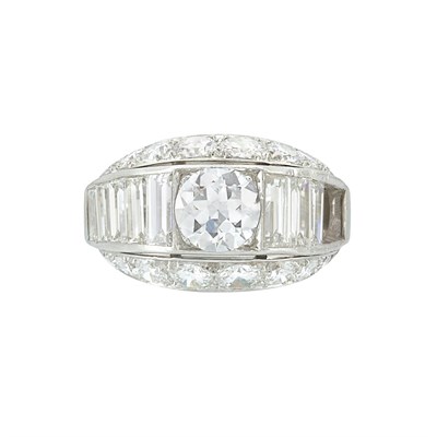 Lot 495 - Platinum and Diamond Ring, Van Cleef & Arpels