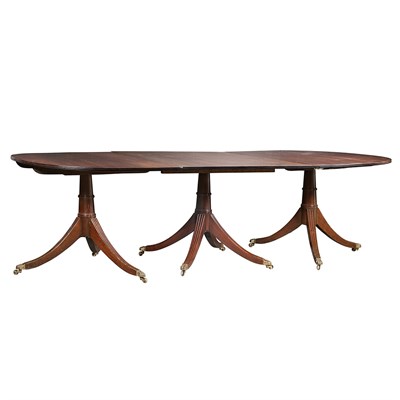 Lot 159 - George III Style Mahogany Triple Pedestal...