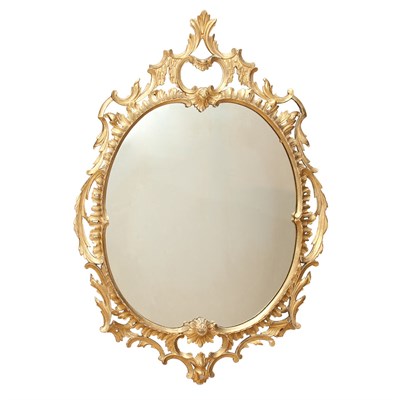 Lot 268 - George III Style Gilt-wood Mirror Height 50...