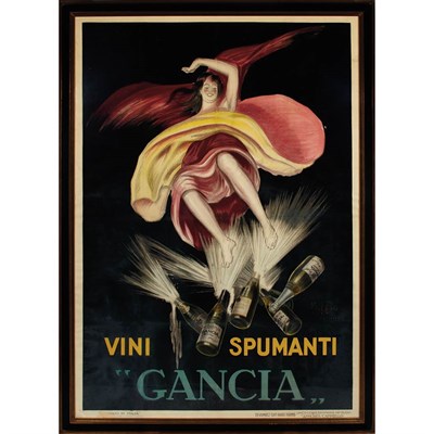 Lot 92 - Leonetto Cappiello GANCIA, VINI SPUMANTI Color...