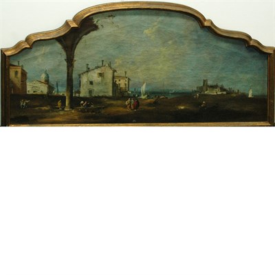 Lot 46 - Manner of Francesco Guardi Capriccio of...