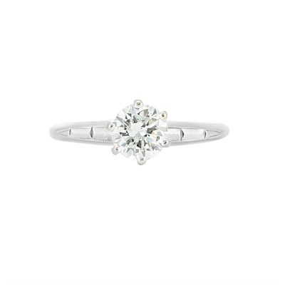 Lot 497 - White Gold and Diamond Ring