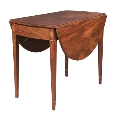 Lot 197 - Federal Inlaid Mahogany Pembroke Table 19th...