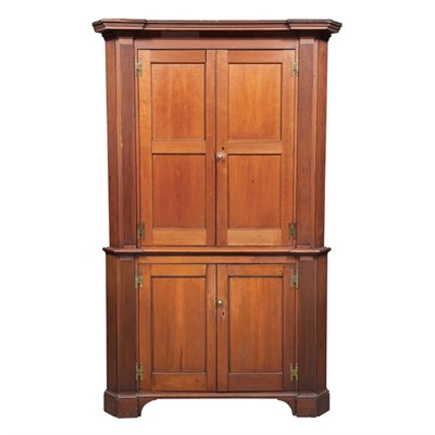 Lot 162 - Chippendale Cherry Corner Cabinet 18th/19th...