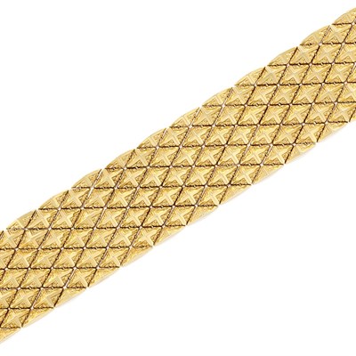Lot 282 - Wide Gold Bracelet
