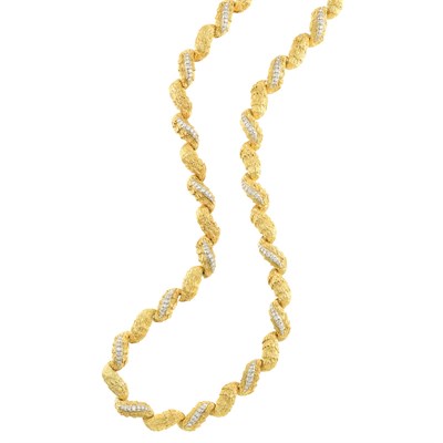 Lot 964 - Gold and Diamond Necklace, Boris Le Beau