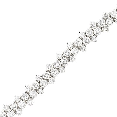 Lot 559 - Platinum and Diamond Bracelet