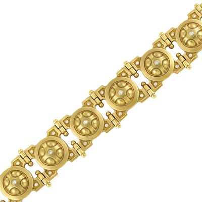 Lot 969 - Gold and Diamond Bracelet, Barry Kieselstein-Cord
