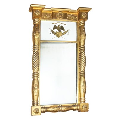 Lot 160A - Classical Gilt-Wood and Eglomise Mirror...