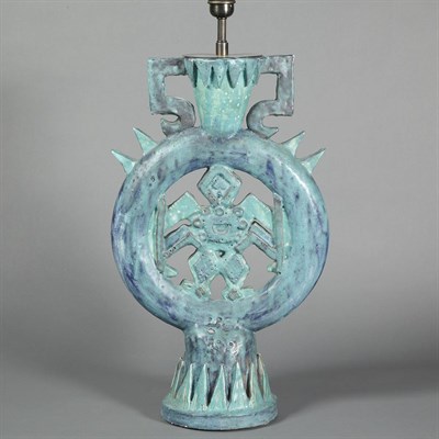 Lot 315 - Roger Capron French, 1922-2006 Table Lamp,...