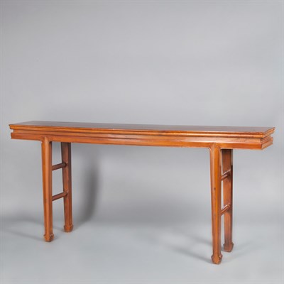 Lot 121 - Chinese Hardwood Console Height 34 1/2 inches,...