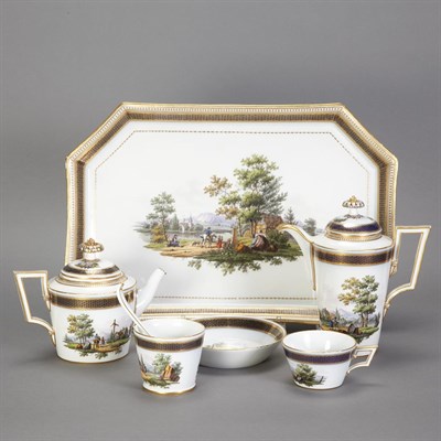 Lot 442 - Meissen Porcelain Tete a Tete 19th Century...