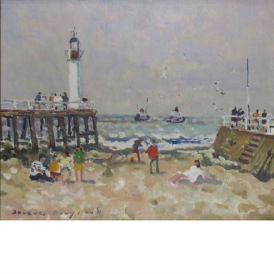Lot 20 - Jacques Bouyssou French, 1926-1997 Plage,...