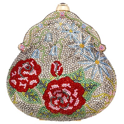 Lot 1008 - Multicolored Rhinestone Evening Purse, Judith Leiber