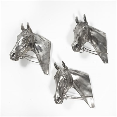 Lot 382 - 20th Century Design Group of Seven Horse Head...