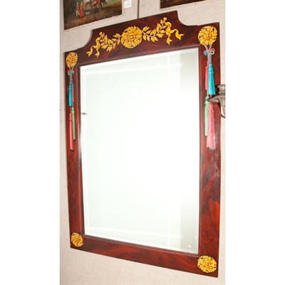 Lot 367 - Neoclassical Style Faux Painted Mirror Height...