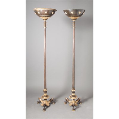 Lot 410 - Pair of Louis Philippe Style Gilt and...