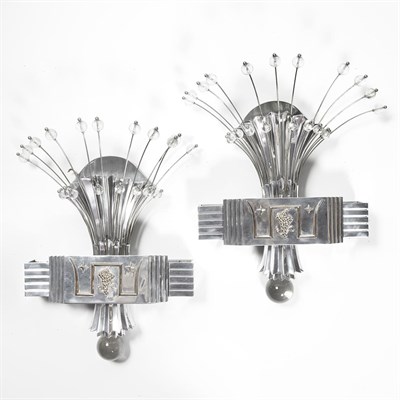 Lot 232 - Pair of Art Deco Sconces Second quarter of the...