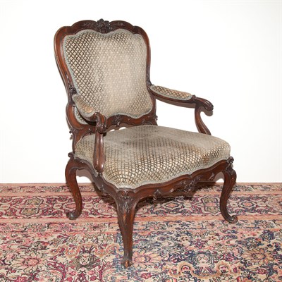 Lot 204 - George III Walnut Armchair 18th/19th Century...