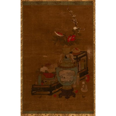 Lot 63 - Chinese School 18th/19th Century Flowers and...