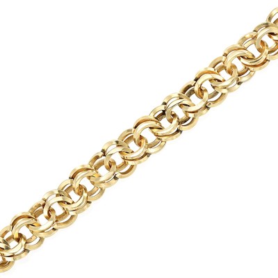 Lot 57 - Gold Interlocking Link Bracelet