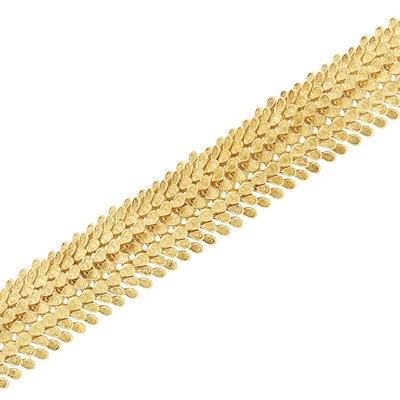 Lot 330 - Gold Bracelet, Spritzer & Fuhrmann, France