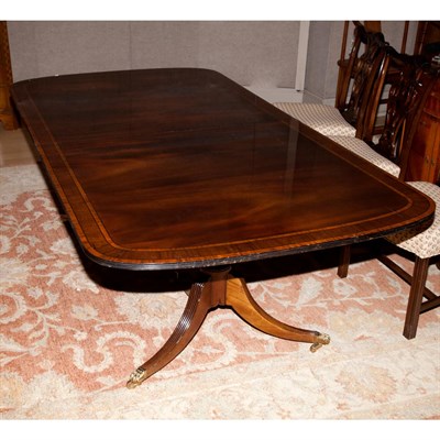 Lot 477 - George II Style Mahogany Double-Pedestal...
