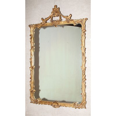 Lot 284 - Rococo Style Gilt-Wood Mirror Height 44 inches,...