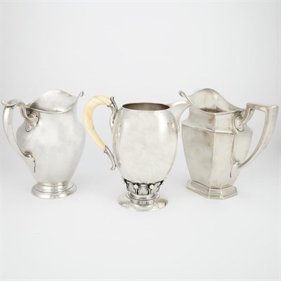 Lot 286 - Group of Three Sterling Silver Water Pitchers...