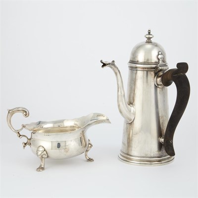 Lot 337 - Tiffany Sterling Silver Coffee Pot; And A...