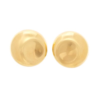 Lot 63 - Pair of Gold Earclips, Tiffany & Co., Elsa Peretti