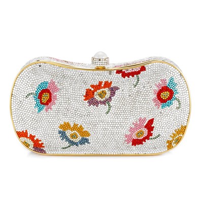 Lot 1016 - Multicolored Rhinestone Evening Purse, Judith Leiber
