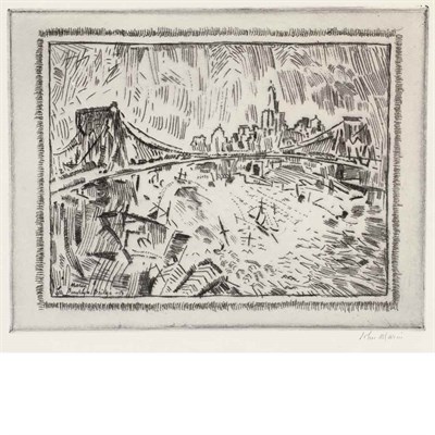 Lot 106 - John Marin BROOKLYN BRIDGE (Z. 106) Etching,...