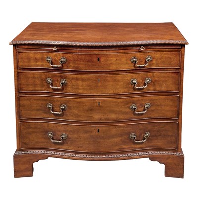 Lot 289 - George III Mahogany Chest of Drawers The top...